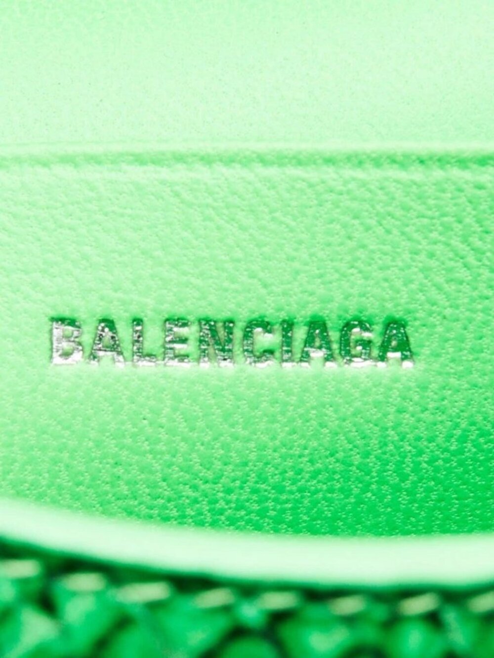 Balenciaga Green/Black Faux Python Leather Hourglass Mini Top Handle Bag - Picture 10 of 11